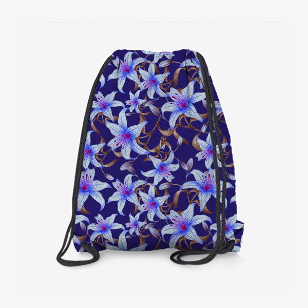 Рюкзак «Синие лилии»