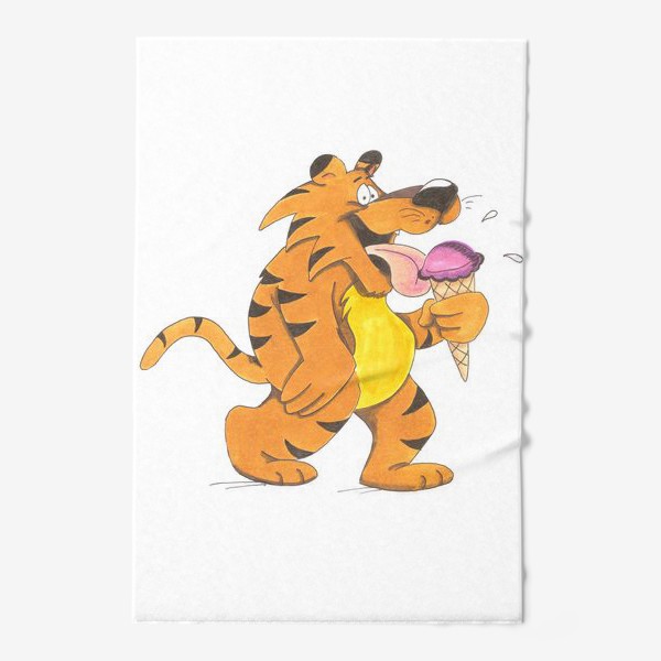 Полотенце «Тигр и мороженное»