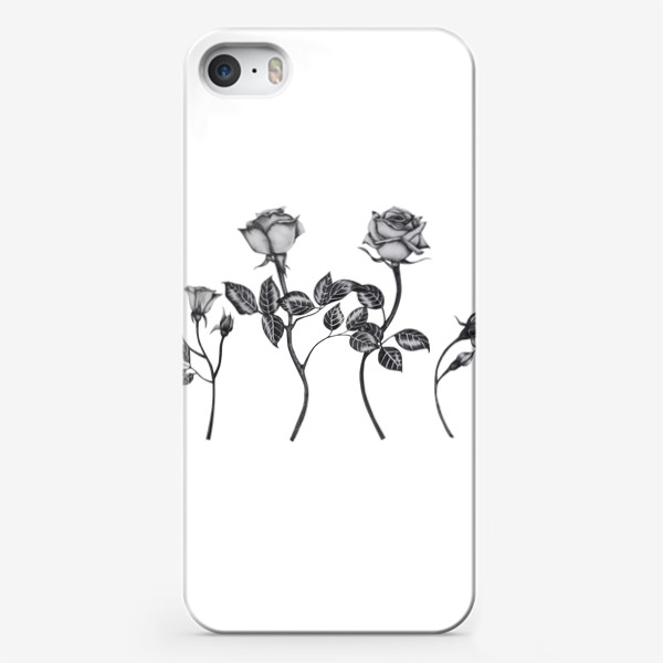 Чехол iPhone «Винтажные розы. Графика»