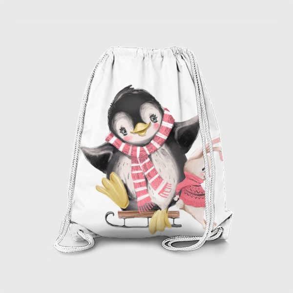 Рюкзак «Новый год и Рождество, Пингвин»