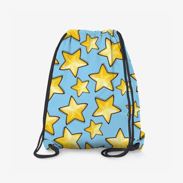 Рюкзак «Звездный узор на голубом фоне»