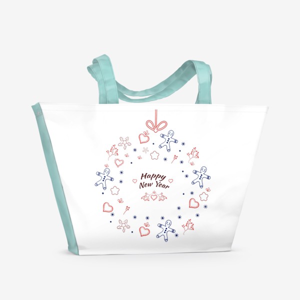 Пляжная сумка «Счастливого Нового Года!»