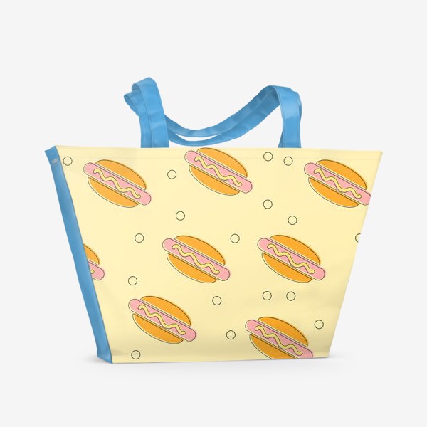 Пляжная сумка «Любителям Хот-дога»