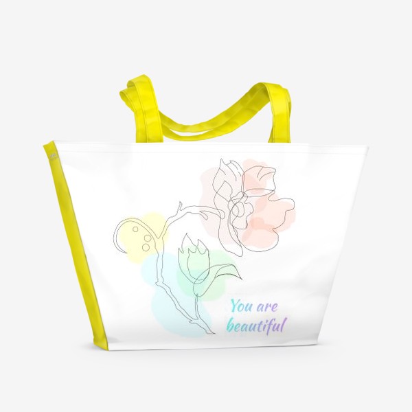 Пляжная сумка «Нежный цветок. »