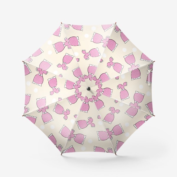 Зонт &laquo;Розовое платье - Узор&raquo;