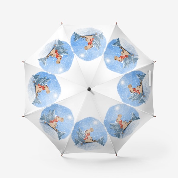 Зонт «С Новым годом Быка!»