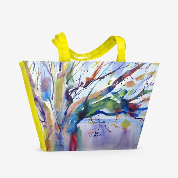 Пляжная сумка &laquo;Цветное дерево&raquo;