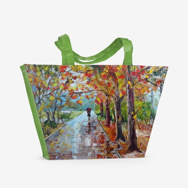 Пляжная сумка «Осенний дождь»