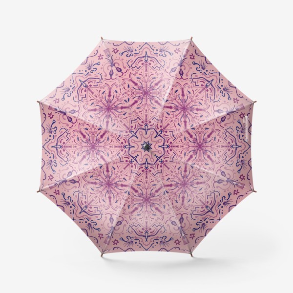 Зонт «Паттерн.Абстракция на розово фоне »