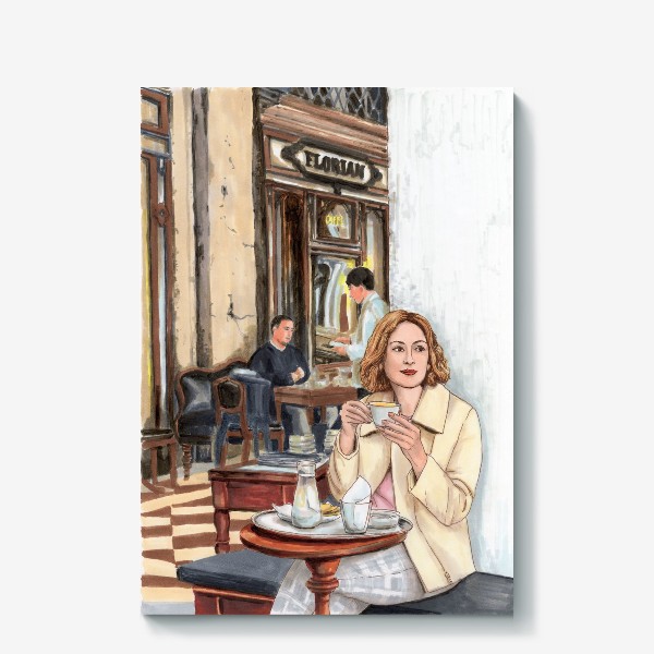 Холст «Кафе в Венеции»
