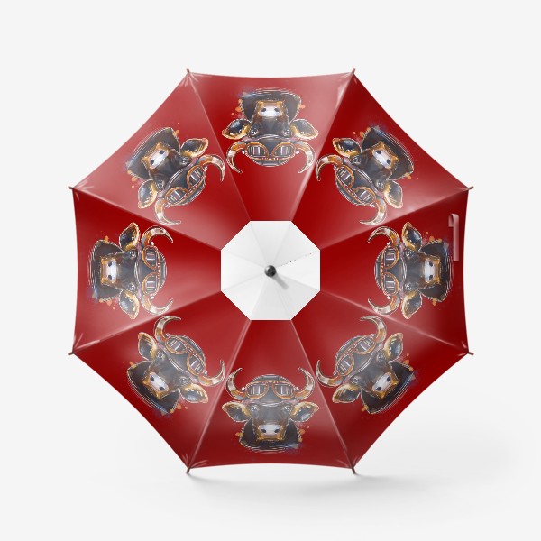 Зонт «Бык 2021 красный»