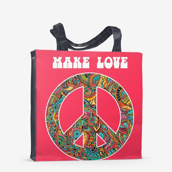 Сумка-шоппер «Make love not war»