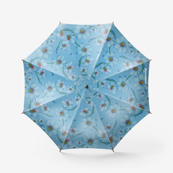 Зонт &laquo;Иксии на голубом фоне&raquo;