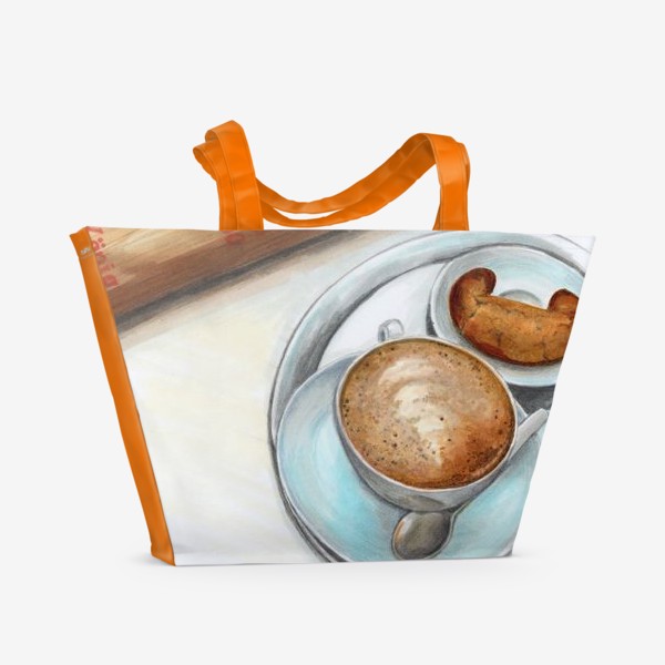 Пляжная сумка «Чашка Кофе»