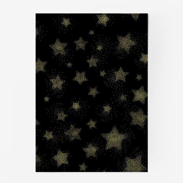 Постер «Звёзды на черном фоне»