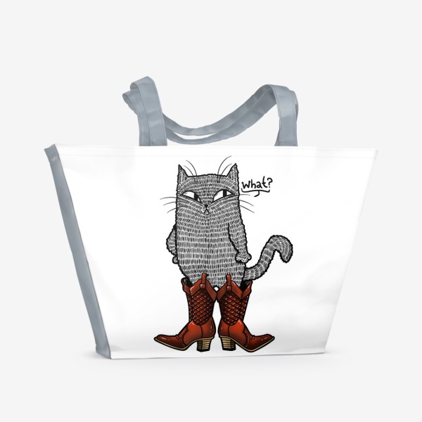 Пляжная сумка «Кот в сапогах»