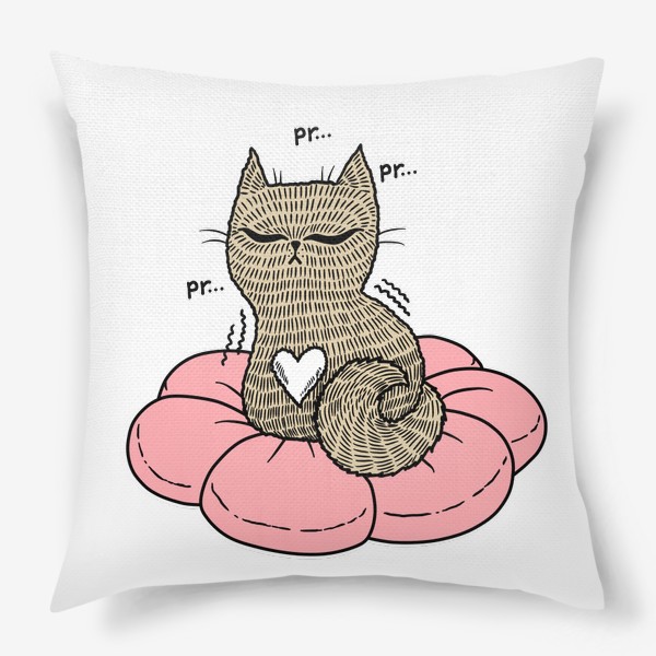 Подушка «Котик на подушке»