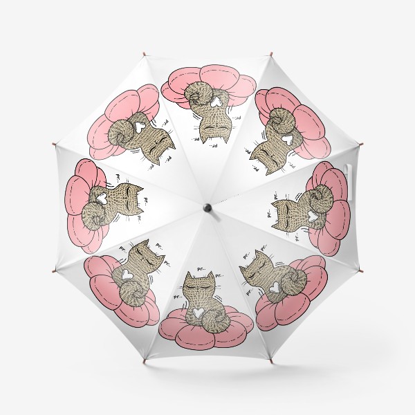 Зонт «Котик на подушке»