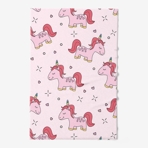 Полотенце «Розовый пони-единорог»