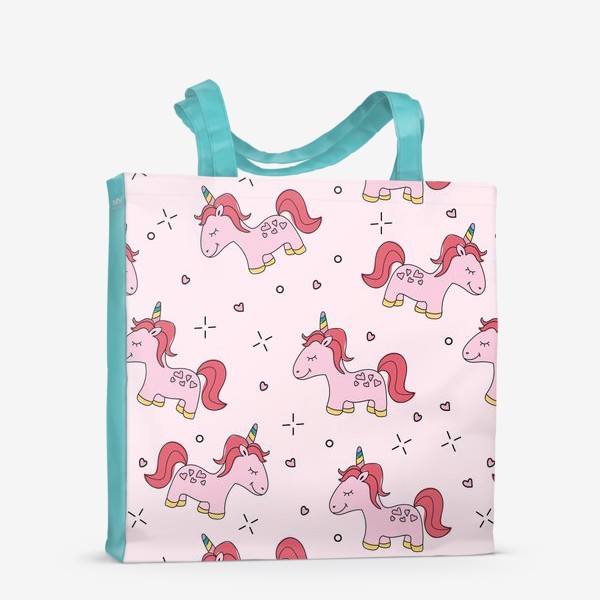 Сумка-шоппер «Розовый пони-единорог»