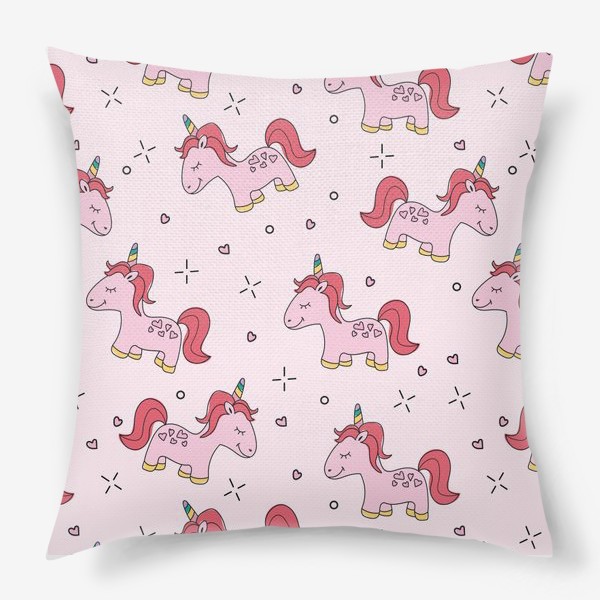 Подушка «Розовый пони-единорог»