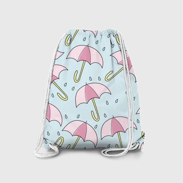 Рюкзак «Паттерн - Дождь и зонтики»