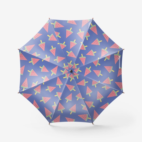 Зонт «Арбузное мороженое на фиолетовом »