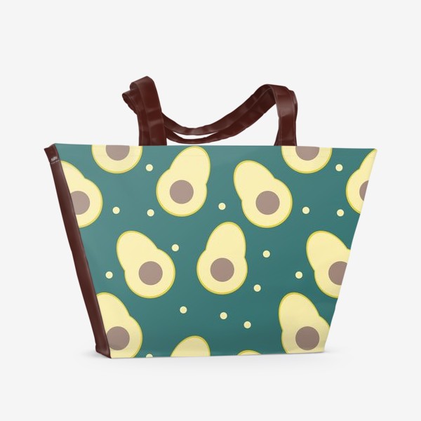 Пляжная сумка «Паттерн Авокадо»