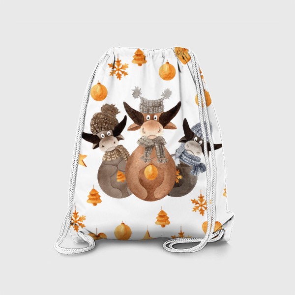 Рюкзак «Новогодние быки»