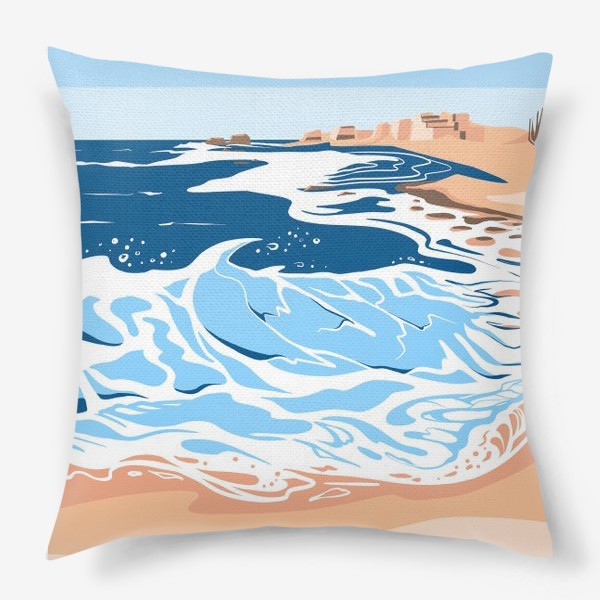 Подушка «Море, небо и песок»