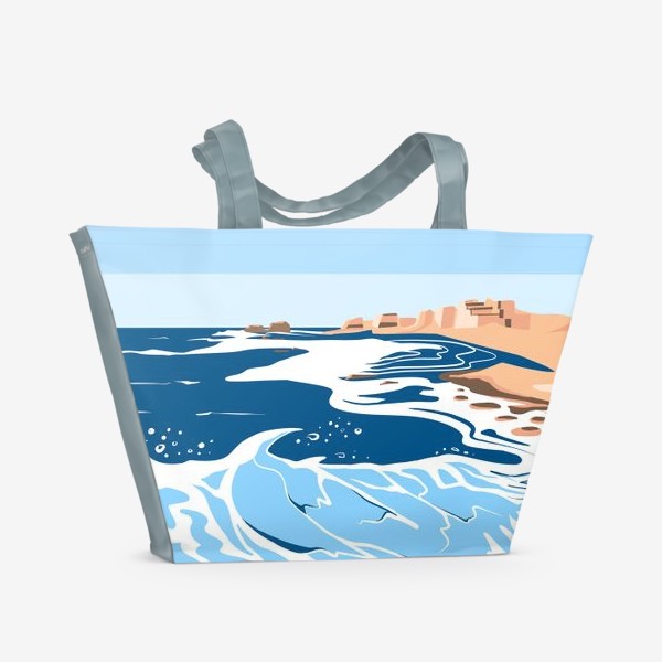 Пляжная сумка «Море, небо и песок»