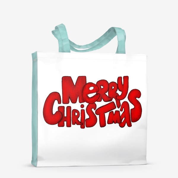 Сумка-шоппер «Леттеринг - надпись Счастливого рождества»