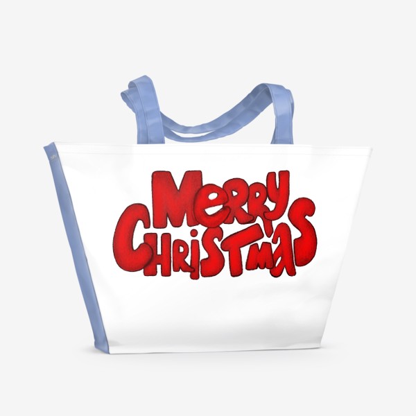 Пляжная сумка «Леттеринг - надпись Счастливого рождества»