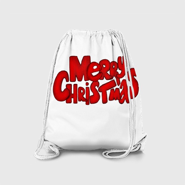Рюкзак «Леттеринг - надпись Счастливого рождества»