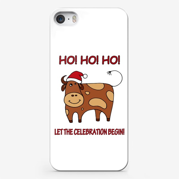 Чехол iPhone «Год быка. Новогодний подарок»