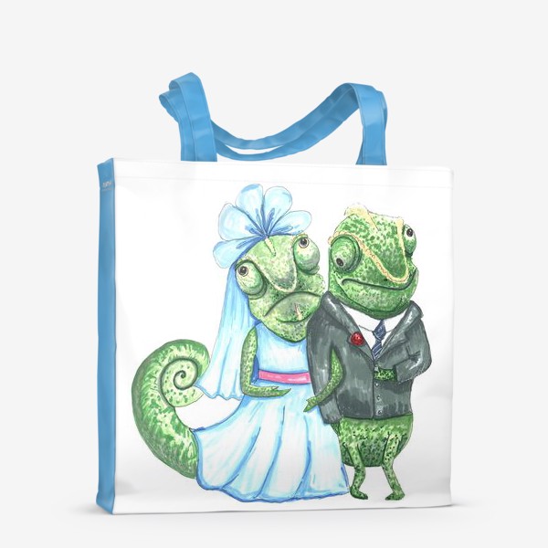 Сумка-шоппер «Свадьба хамелеонов»