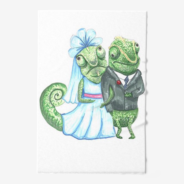 Полотенце «Свадьба хамелеонов»