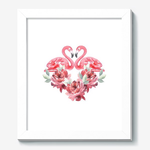 Картина «Сердце из цветов Фламиного пионы»