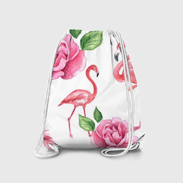 Рюкзак «Пион Фламинго Птицы Цветы»
