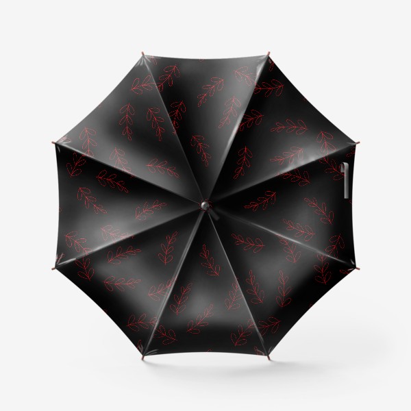 Зонт «Красные веточки»