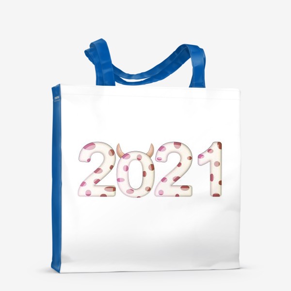 Сумка-шоппер «2021, надпись к новому году»