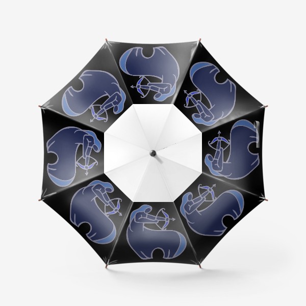 Зонт «Знаки зодиака иллюстрация стрелец»