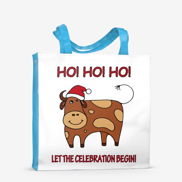 Сумка-шоппер «Год быка. Новогодний подарок»