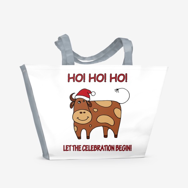 Пляжная сумка «Год быка. Новогодний подарок»
