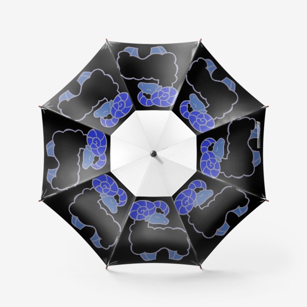 Зонт «Знаки зодиака иллюстрация овен»