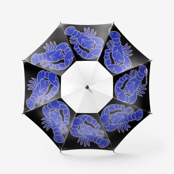 Зонт «Знаки зодиака иллюстрация рак»