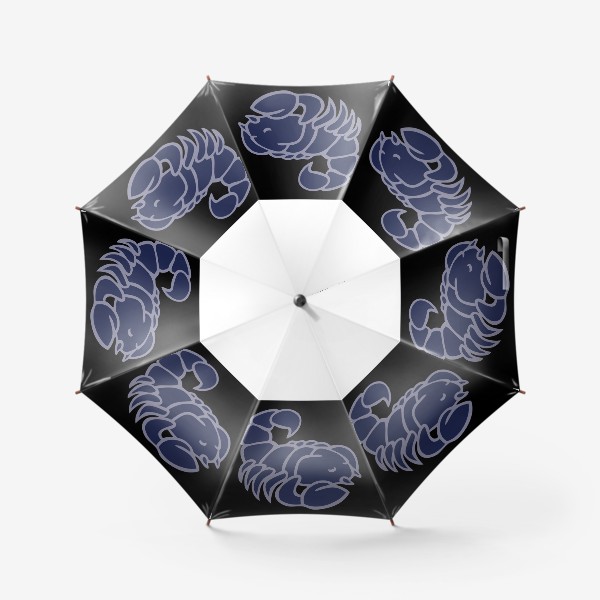 Зонт «Знаки зодиака иллюстрация скорпион»