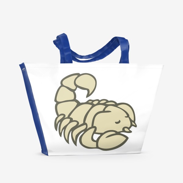 Пляжная сумка «Знаки зодиака иллюстрация скорпион»