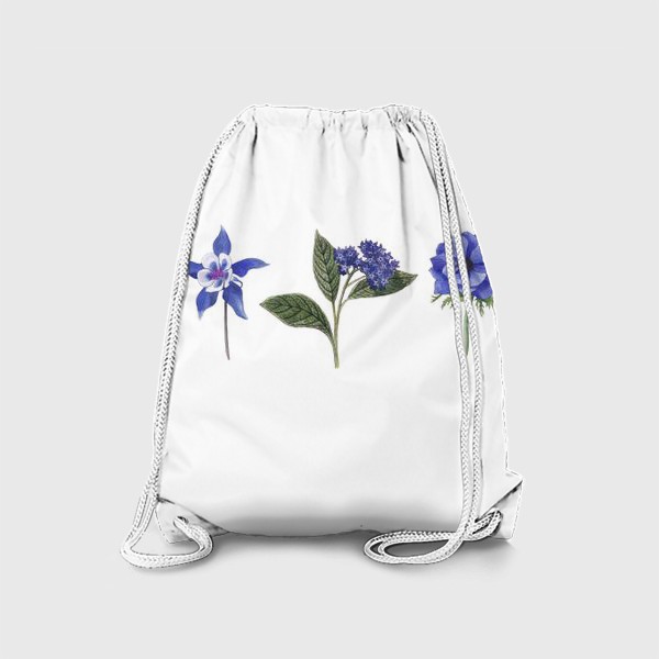 Рюкзак «Синие цветы. Ботаника»