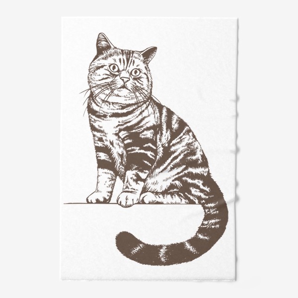 Полотенце «Рисунок кот»